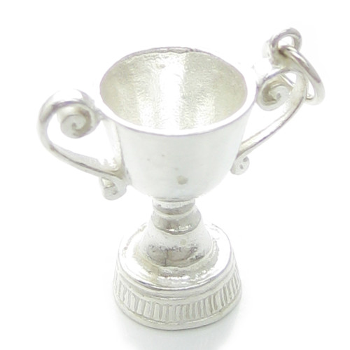 Trophy Cup sterling silver charm .925 x 1 Trophies Cups Winning charms J1