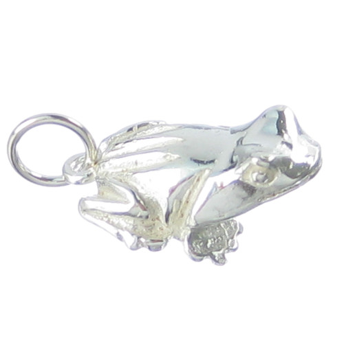 Toad Frog sterling silver charm .925 x 1 Reptiles Toads Frogs charms