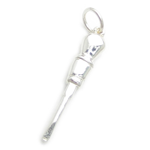 Screwdriver sterling silver charm .925 x 1 Screwdrivers tools charms