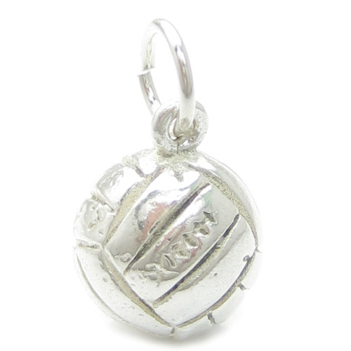 Football sterling silver charm .925 x 1 Soccer Foot Ball Balls charms