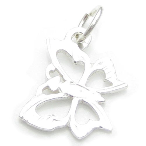 Butterfly sterling silver charm .925 x 1 Butterflies Buterfly charms
