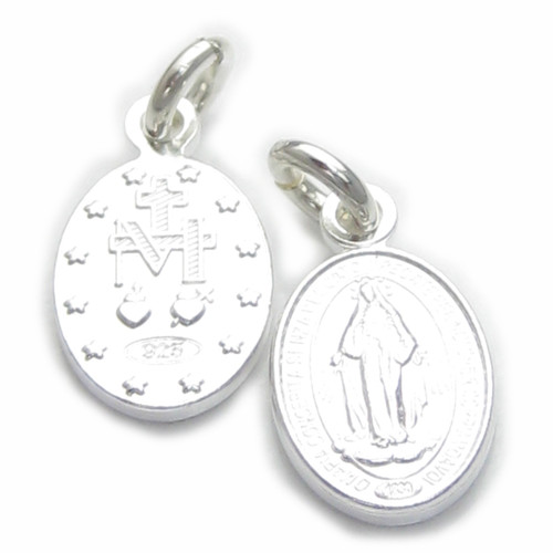 Miraculous Medal SMALL sterling silver charm .925 x 1 Holy Charms