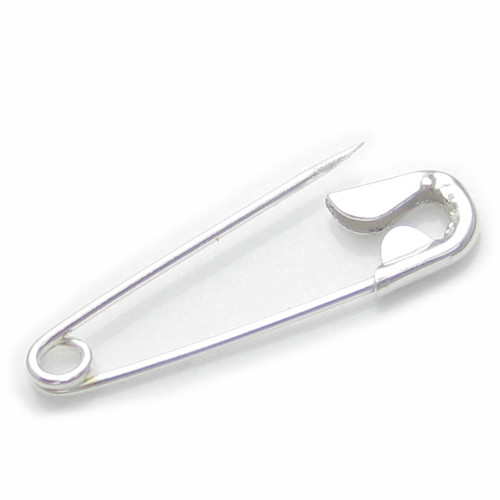 Safety Pin Small sterling silver .925 Opening Safetypin Pins