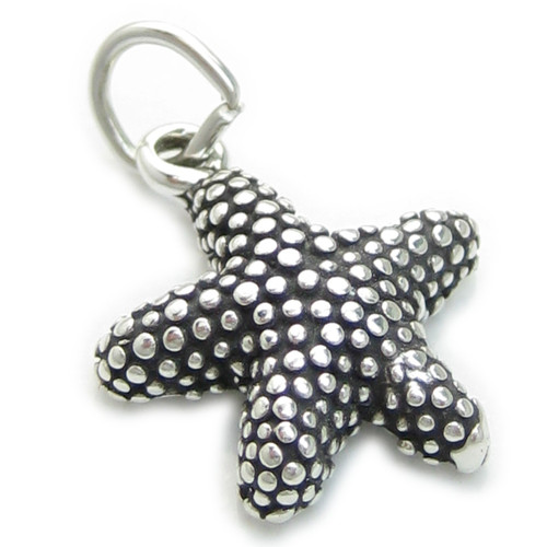 Starfish sterling silver charm .925 x 1 Star Fish charms