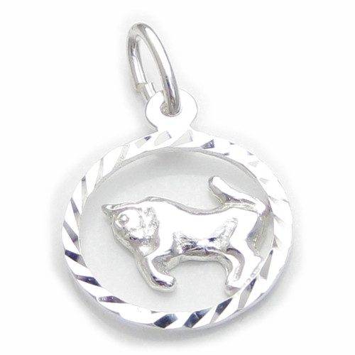 Taurus the Bull sterling silver charm .925 x 1 Small Zodiac charms