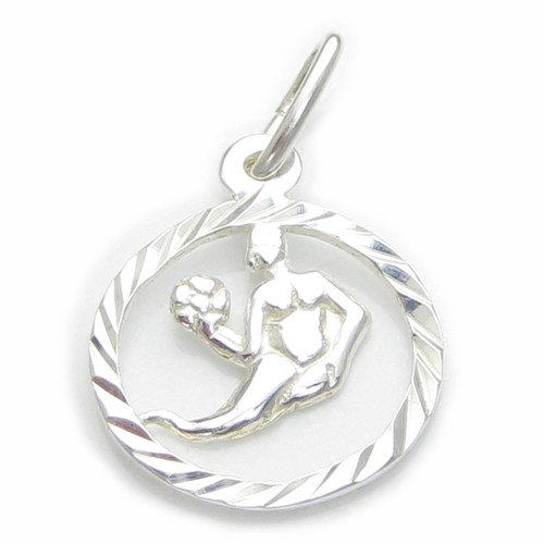 Virgo Virgin maiden sterling silver charm .925 x 1 Small Zodiac charms
