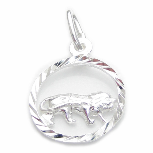 Leo the Lion sterling silver charm .925 x 1 Small Zodiac charms