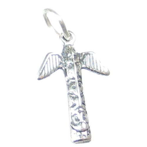 Totem Pole sterling silver charm .925 x 1 Indian Poles charms