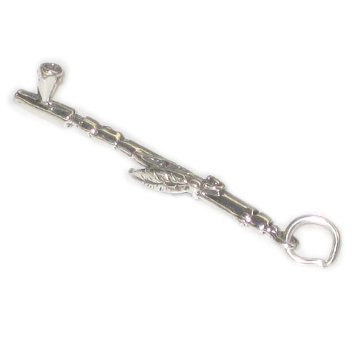 Peace pipe sterling silver charm .925 x 1 Native American Indian charms