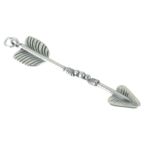 Arrow LARGE sterling silver charm pendant .925 Arrows charms pendants