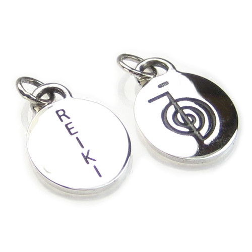 REIKI sterling silver charm pendant .925 Healing and life force charms
