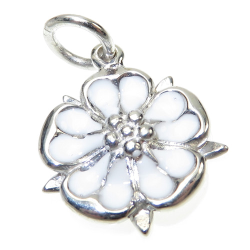 York Rose sterling silver charm .925 x 1 Roses charms