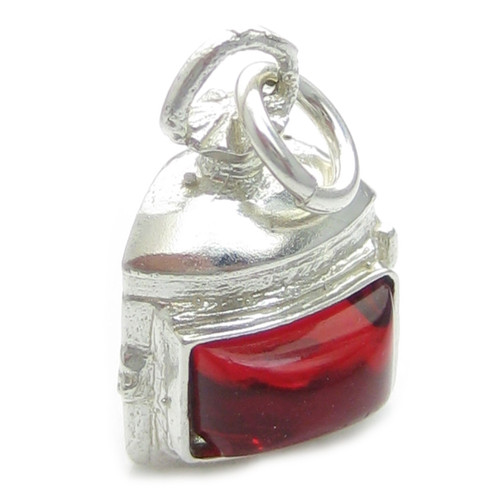 Starboard Red Light sterling silver charm .925 x 1 Sailing charms.
