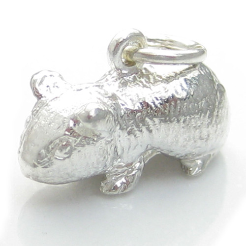 Guinea Pig sterling silver charm .925 x 1 Pets Pigs charms