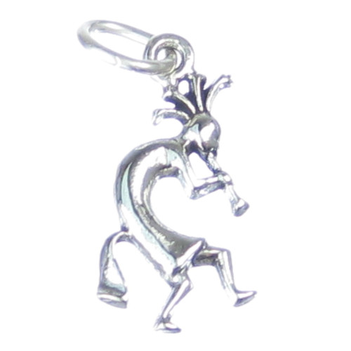 Kokopelli sterling silver charm .925 x 1 Myth Native American charms T2