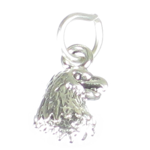 Eagles Head sterling silver TINY charm .925 x 1 Eagle heads charms