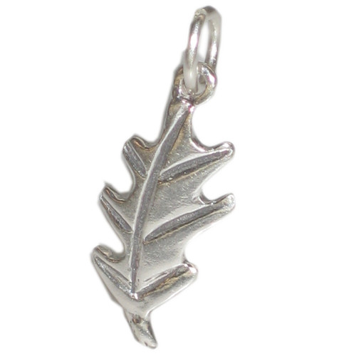 Leaf TINY sterling silver charm .925 x 1 Leaves charms