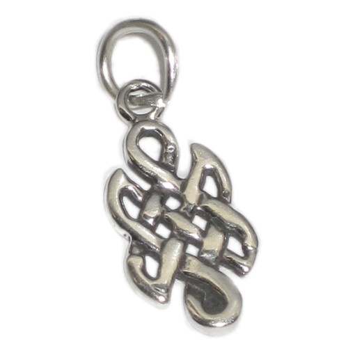 Celtic tiny sterling silver charm .925 x 1 Celt and Celtics charms