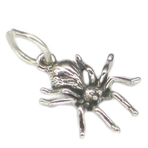 Spider Tiny sterling silver charm .925 x1 Spiders - Arachnid charms