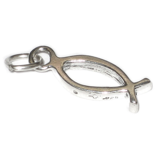 Christian Fish TINY sterling silver charm .925 Holy Fishes charms