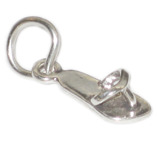 Sandal tiny sterling silver charm .925 x 1 Sandals and shoes charms
