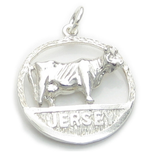 Jersey sterling silver charm .925 x 1 Country Island charms