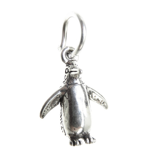Penguin Tiny sterling silver charm .925 x 1 Tiny Penguins charms