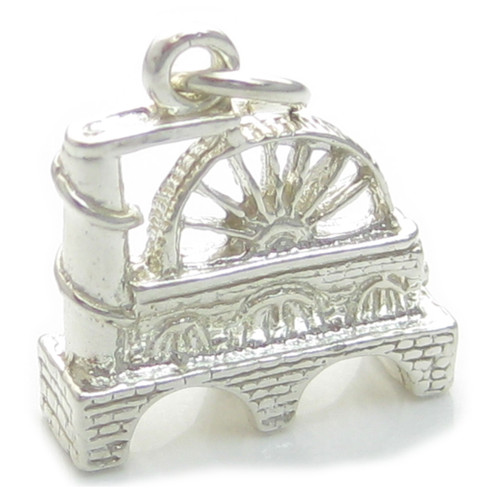 Laxey Wheel sterling silver charm .925 x 1 Isle of Man charms