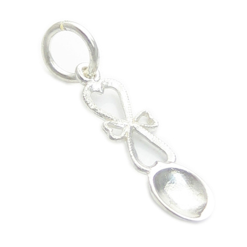 Love Spoon sterling silver charm .925 x 1 Lovespoon spoons charms