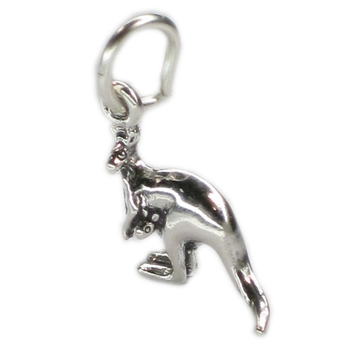 Kangaroo - Joey Tiny sterling silver charm .925 x 1 Roos and Kangaroos