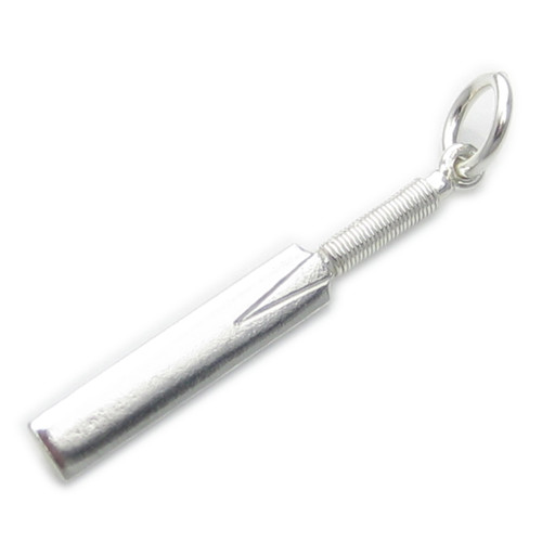 Cricket Bat sterling silver charm .925 x 1 Sports Bats charms