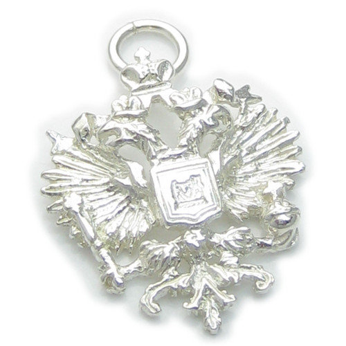 Double Eagle sterling silver charm .925 x 1 Eagles charms