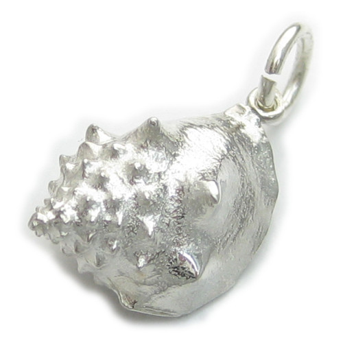Conch Shell sterling silver charm .925 x 1 shells charms