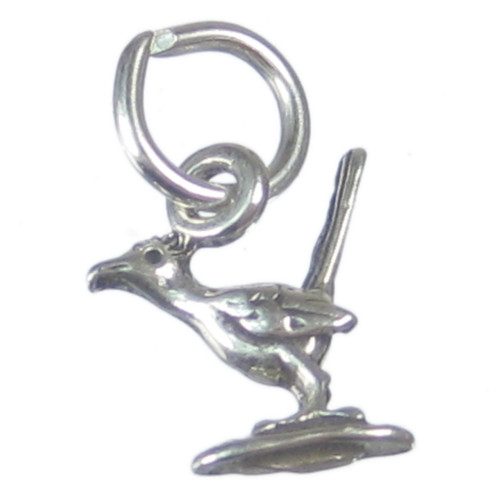 Roadrunner sterling silver charm .925 x 1 TINY Road Runner charms