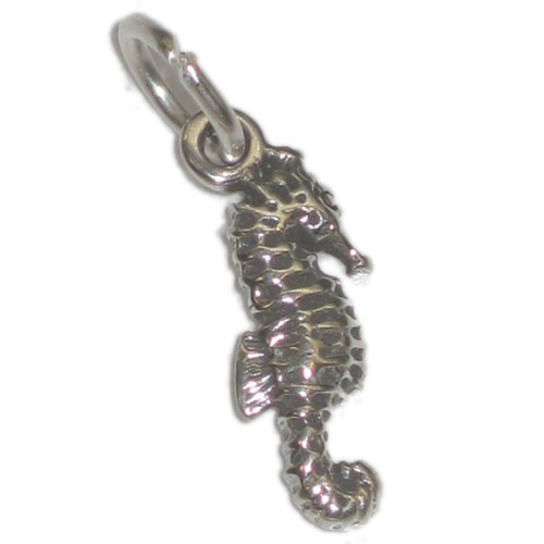Seahorse Tiny sterling silver charm .925 x 1 Sea Horse Seahorses charms