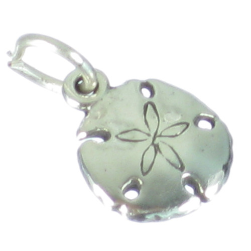Sand Dollar sterling silver TINY charm 925x1 Sea Cookie Snapper Biscuit