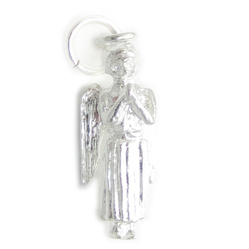 Angel sterling silver charm .925 x 1 Holy Prayer Angels charms