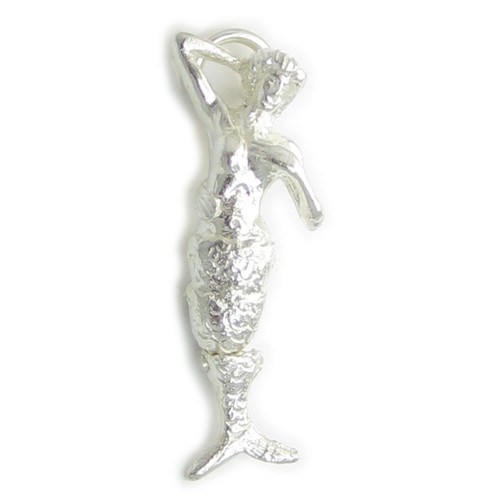 Mermaid sterling silver charm .925 x 1 Mermaids Mer Maid Charms