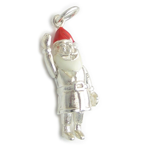 Father Christmas Santa sterling silver charm .925 x 1 Christmas charms