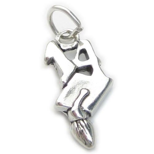 Graduation Mortarboard 2014 sterling silver charm .925 x1 Graduate charms