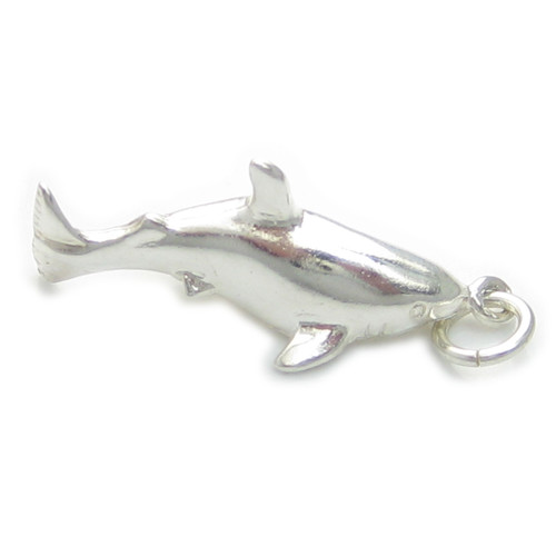 Shark sterling silver charm .925 x 1 Sharks Fish Great White charms