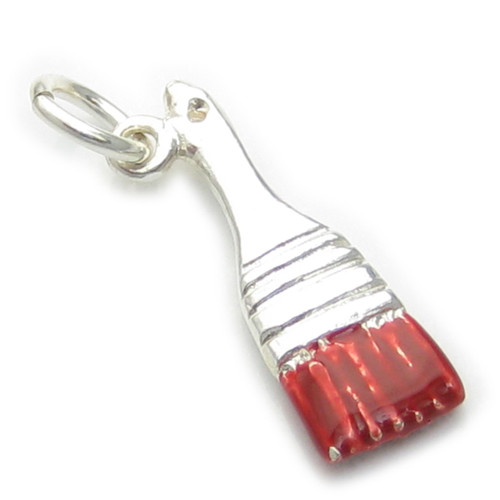 Paint Brush sterling silver charm .925 x 1 Painter Brushes charms