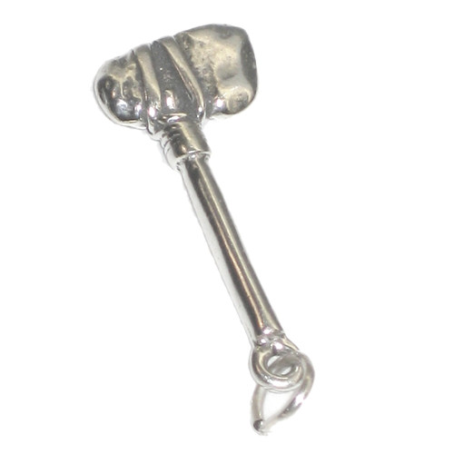 Tomahawk axe sterling silver charm .925 x 1 Axes and Weapons charms