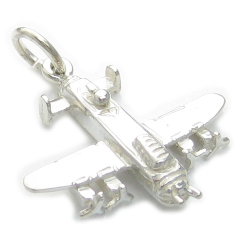 Lancaster bomber sterling silver charm .925 Plane Aeroplane charms