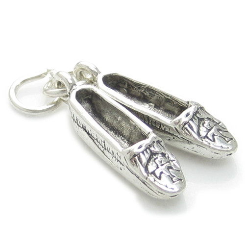 Loafers Shoes sterling silver charm .925 x 1 Loafer Shoe charms
