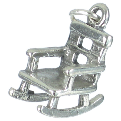 Rocking Chair sterling silver charm .925 x 1 Rockers Chairs charms