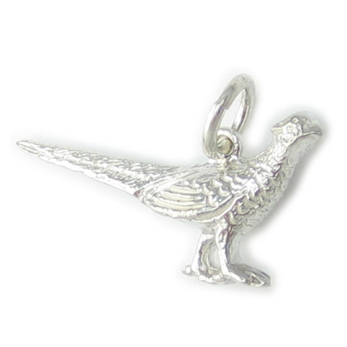 Pheasant sterling silver charm .925 x 1 pheasants game birds charms