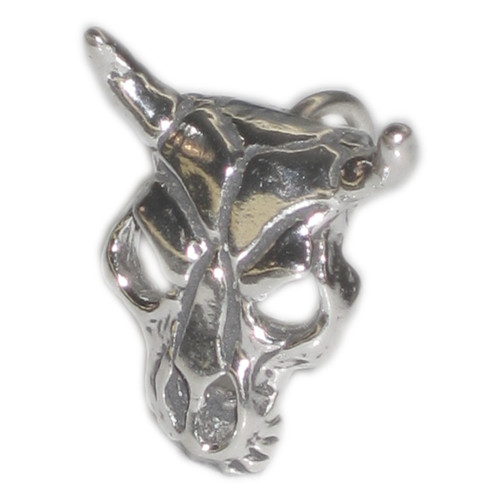 Cow Skull sterling silver charm .925 x 1 Cows Skulls