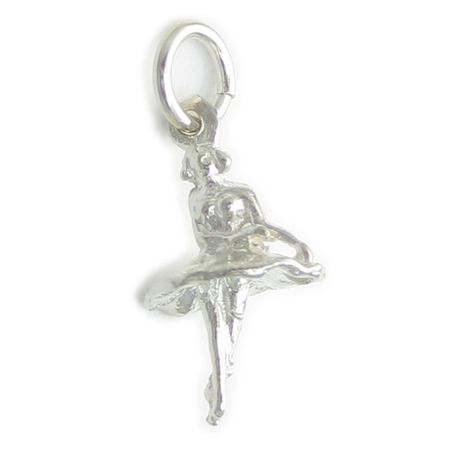 Ballet Dancer sterling silver charm .925 x 1 Dancing charms