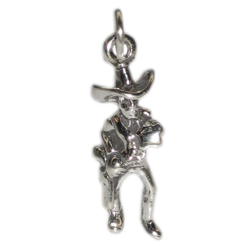 Sheriff cowboy sterling silver charm .925 x 1 Cowboys charms